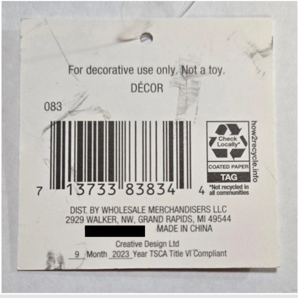 New Room & Retreat Word Art Hello Home Sign Black & White Décor Sitter Wood NWT - Picture 12 of 12